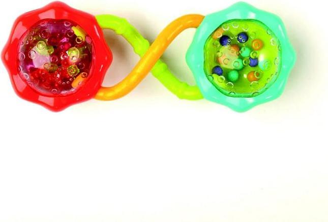 Actual product image Bright Starts Rattle & Shake Barbell™, green