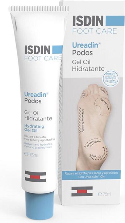 Isdin Ureadin Podos Moisturizing Oil Gel 75ml for Dry Fissurized Feet (75 ml, Intimgel)