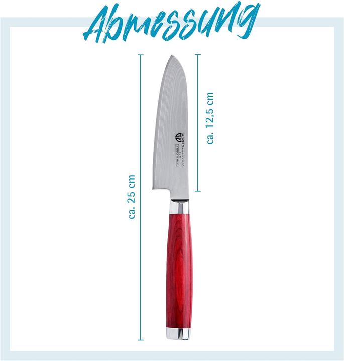 Actual product image Gräwe Damascus knife 12.5cm blade (12.50 cm)