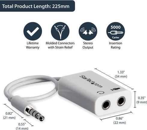 Actual product image StarTech 3.5mm zu (Splinters)