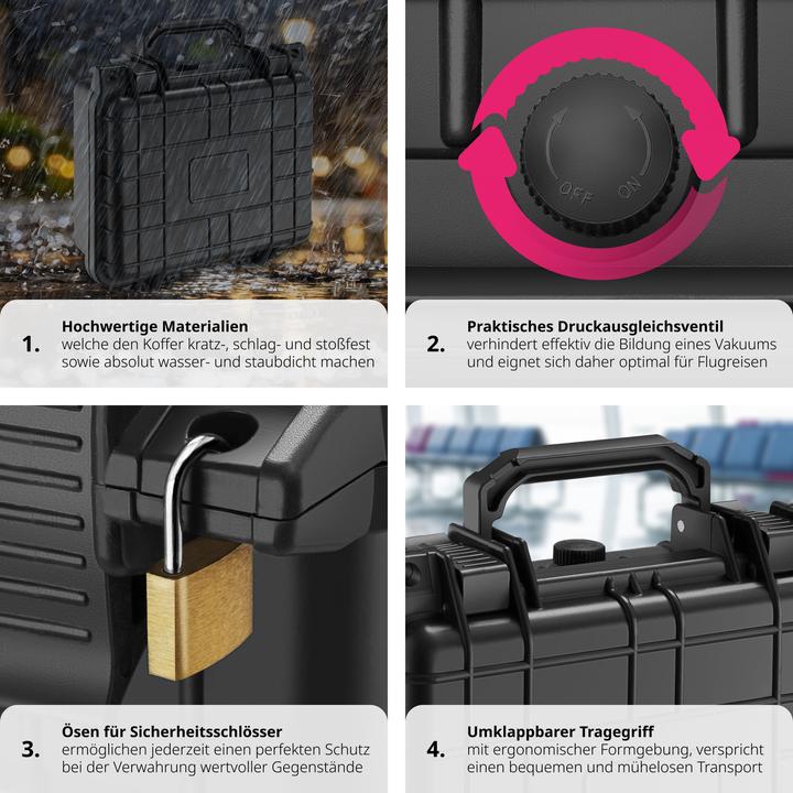 Immagine prodotto tectake Custodia universale per foto (Custodia fotografica, 4.40 l)
