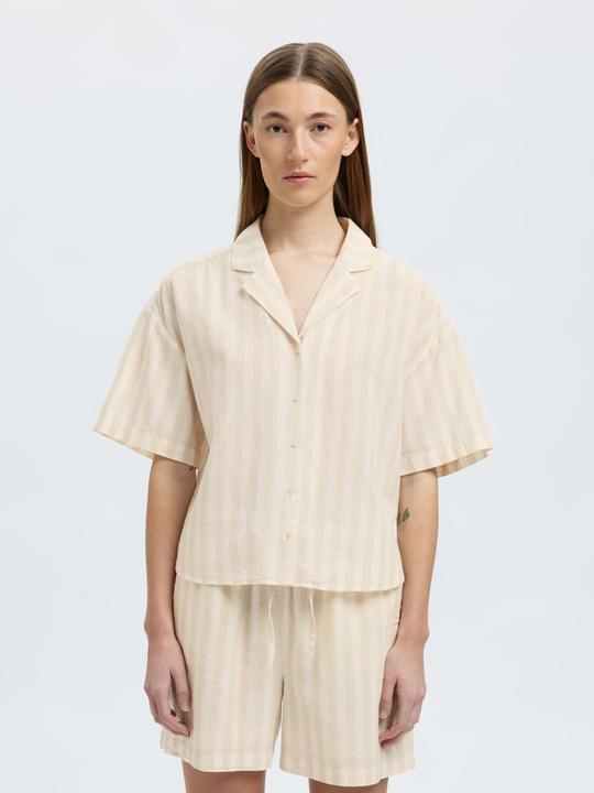 Produktbild Selected Homme Kurzarm Bluse aus Leinengemisch (34)