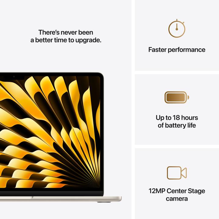 Produktbild Apple MacBook Air – 2025 (13.60", M4, 16 GB, 256 GB, DE)