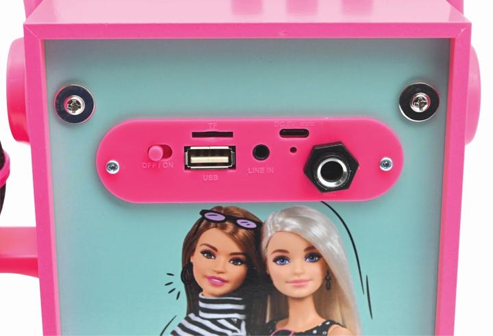 Immagine prodotto Lexibook Altoparlante Bluetooth portatile di Barbie con microfono ed effetti luminosi