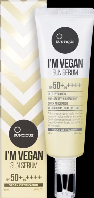 Actual product image Suntique I'M Vegan Sun Serum (Suntan cream, SPF 50+, 50 ml)