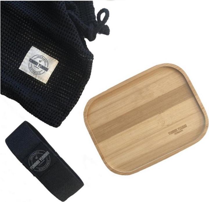Actual product image Yummii Yummii Lid Medium+ Bamboo, Mocca