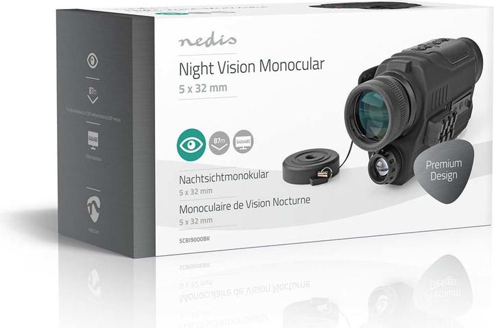 Actual product image Nedis Monocular| Magnification 5x| Objective lens diameter 32 mm| Field of view 87 (5 x, 32 mm)