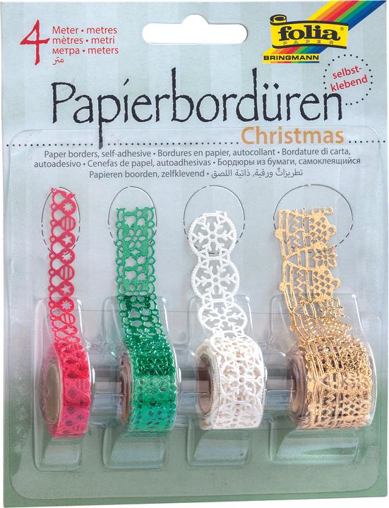Produktbild Folia Papierbordüre Weihnachten