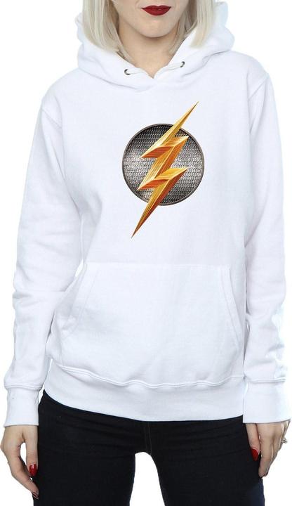 Actual product image Womens/Ladies Justice League Movie Flash Emblem Hoodie (XL)