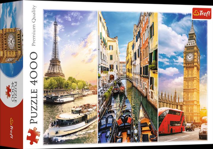Produktbild Trefl Puzzle Trip durch Europa-Collage 4000 Teile (4000 Teile)