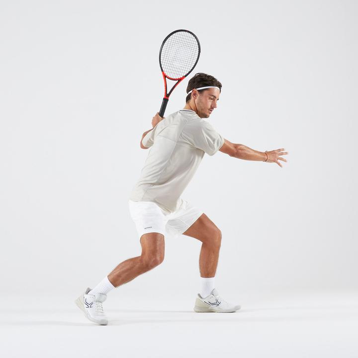 Actual product image Kuikma Men's tennis T-shirt - DRY Gaël Monfils beige (XXL)