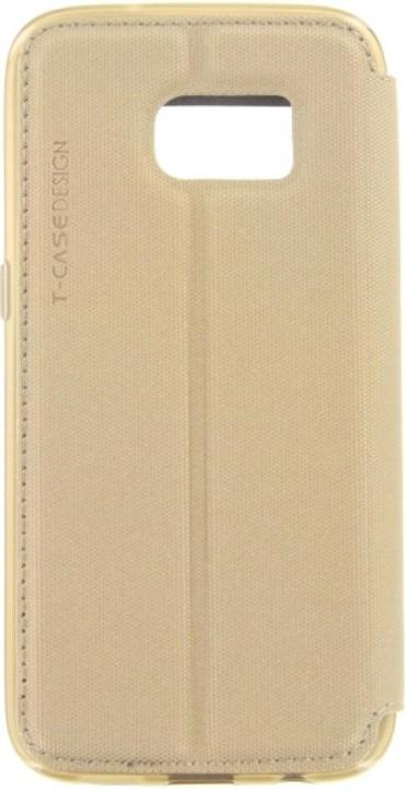 Produktbild T Case T-CASE Lux Magnet FlipCase Samsung Galaxy S7 Gold (Samsung Galaxy S7)