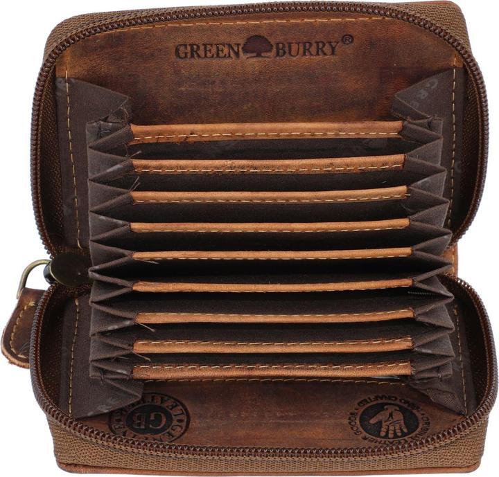 Produktbild Greenburry Vintage Kreditkartenetui RFID Leder 7,5 cm
