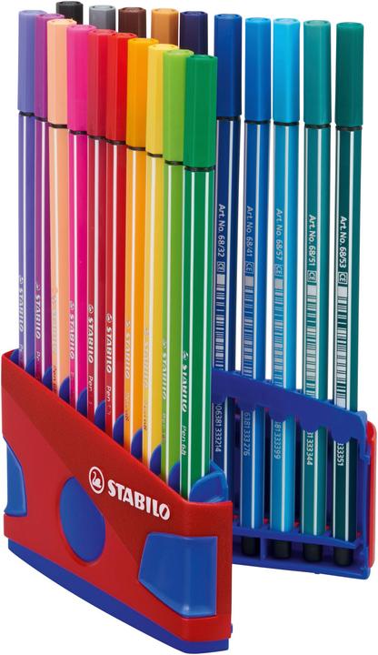 STABILO Fasermaler Pen (farbsortiert, 20 x)