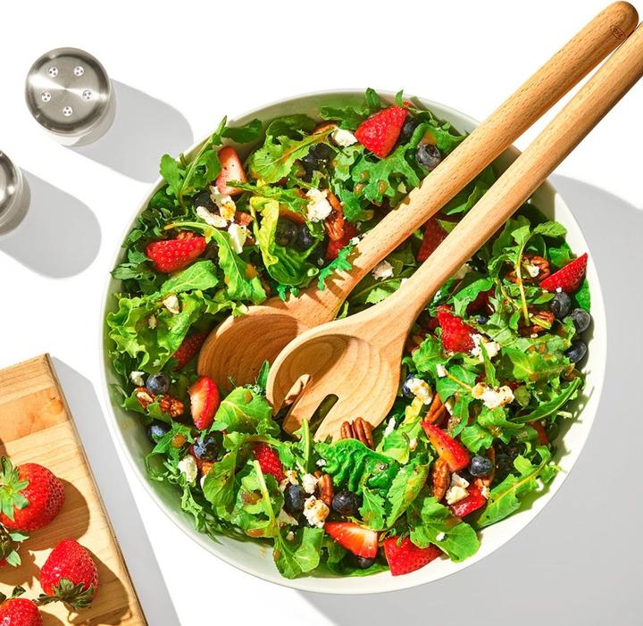 Produktbild OXO Good Grips Salatbesteck aus Buchenholz, 2-teilig (Salatbesteck)
