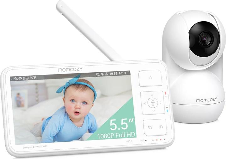 Momcozy Video-Babyphone BM03 5,5" (Vidéo et audio, 300 m)