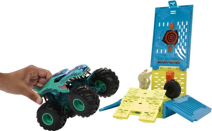 Produktbild Hot Wheels Monster Trucks Mega Wrex Oversized Crash Cage
