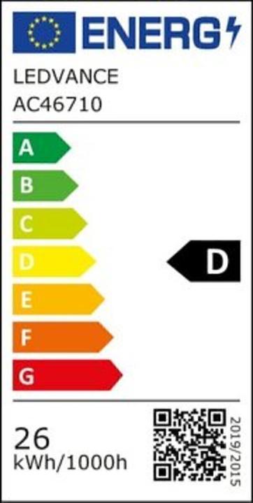 Energy Label Ledvance Ledtube T5 Ac H (G5, 26 W, 4000 lm, 1 x, D)