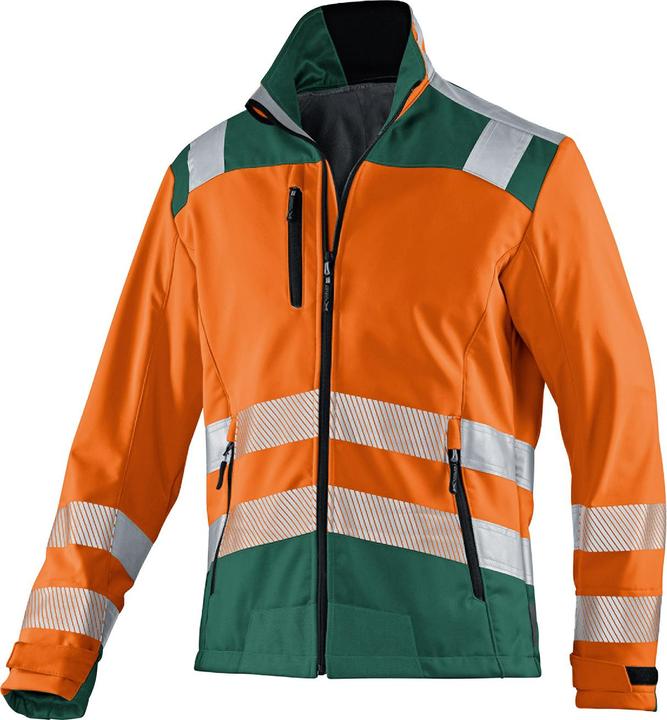 Actual product image Kübler unisex high visibility jacket REFLECTIQ orange, moss green size M (M)
