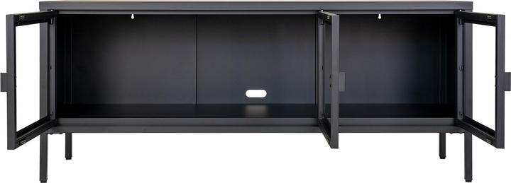 Image du produit House Nordic Banc TV Brisbane Acier, Verre (130 x 40 x 55 cm)