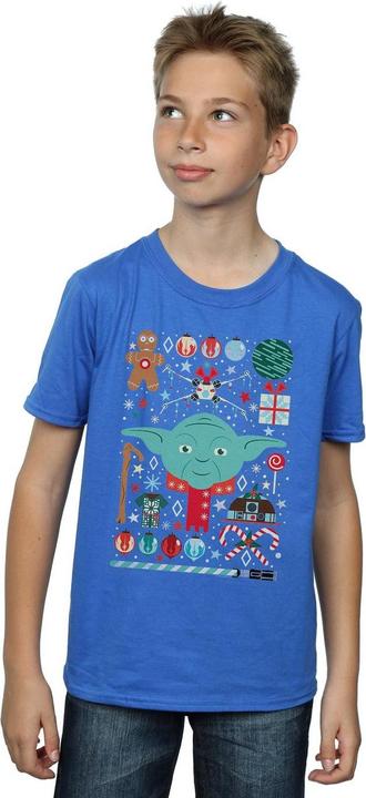 Immagine prodotto Star Wars Yoda Christmas Maglietta Ragazzi (152, 158)