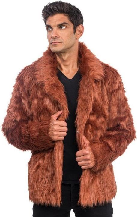 Actual product image Chaks Jacke - Kunstfell: Braun (XL)