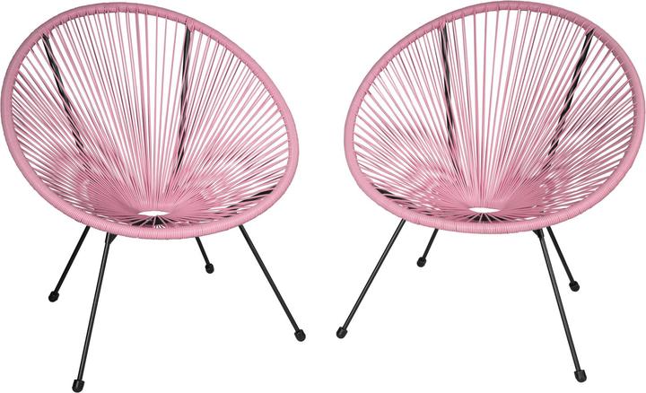 Produktbild tectake 2 Gartenstühle Gabriella mit Tisch