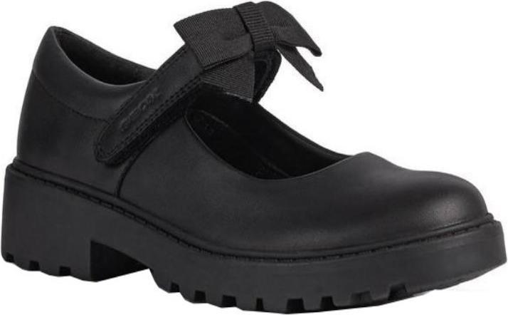 Image du produit Geox Chaussures d'uniforme scolaire pour filles Casey en cuir avec noeud (34)