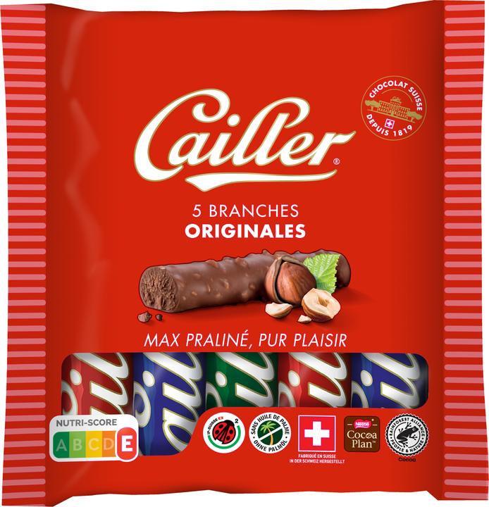 Cailler Branches Milk Chocolate Bars L'Originale S 5 pieces (115 g)
