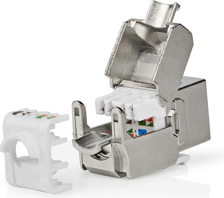 Produktbild Nedis Keystone | CAT7 | RJ45 Buchse | S/FTP | Metall | Box (Keystone Modul)