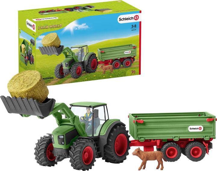 Actual product image Schleich Tractor with trailer