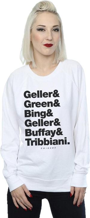 Actual product image Friends Womens/Ladies Surnames Text Sweatshirt (XXL)