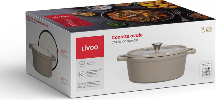 Productafbeelding Livoo Ovale braadpan (Steelpan, Gietijzer)