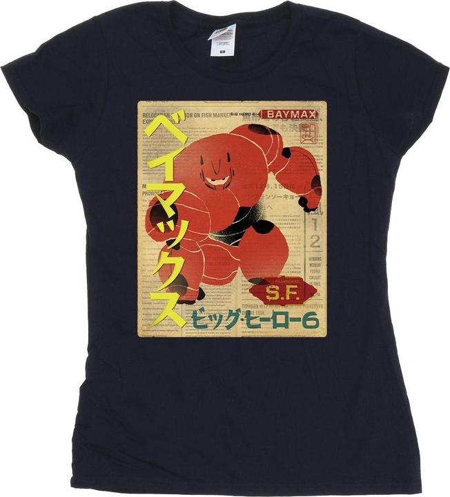 Immagine prodotto Disney Big Hero 6 Baymax Baymax Newspaper Maglietta Donna (XXL)