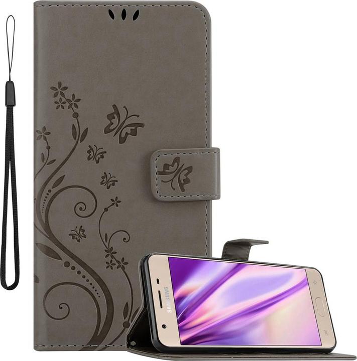 Produktbild Cadorabo Flower Book Cover (Samsung Galaxy J3 (2018))
