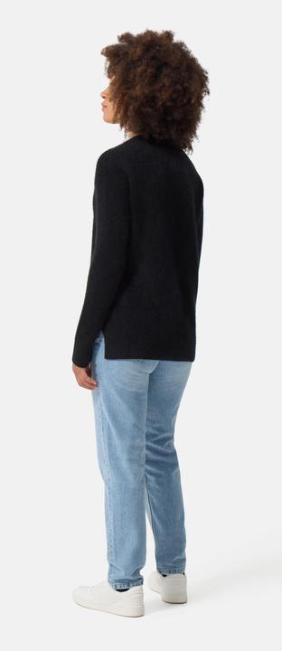 Produktbild Cash-Mere Brushed Kaschmir Rundhals Pullover mit Seitenschlitzen (L)