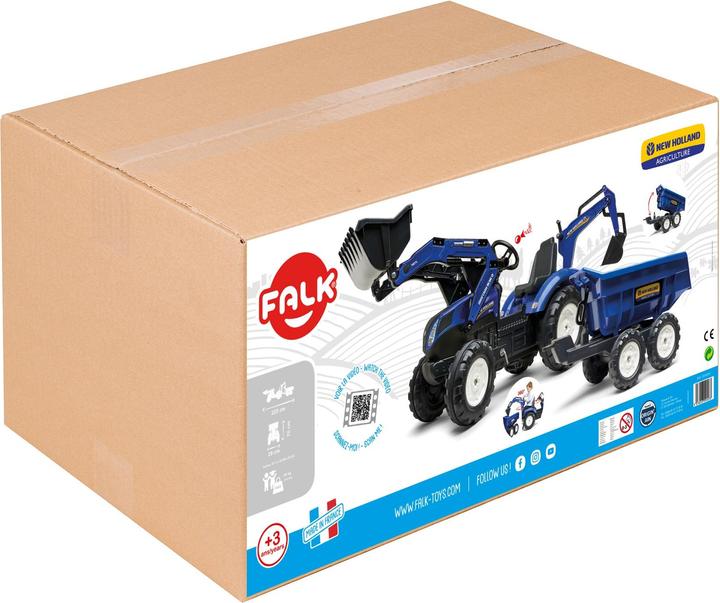 Image du produit Falk Toys New Holland Traktor + Anh. XL