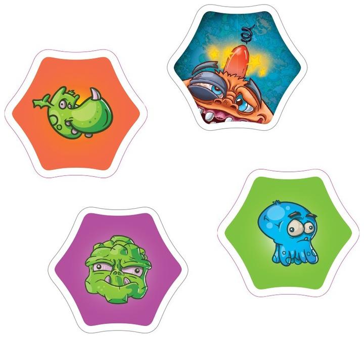 Produktbild FlexiQ Board Game with Dice & Cards 'Monsters' 112038 from 6+ Years (Französisch, Deutsch)