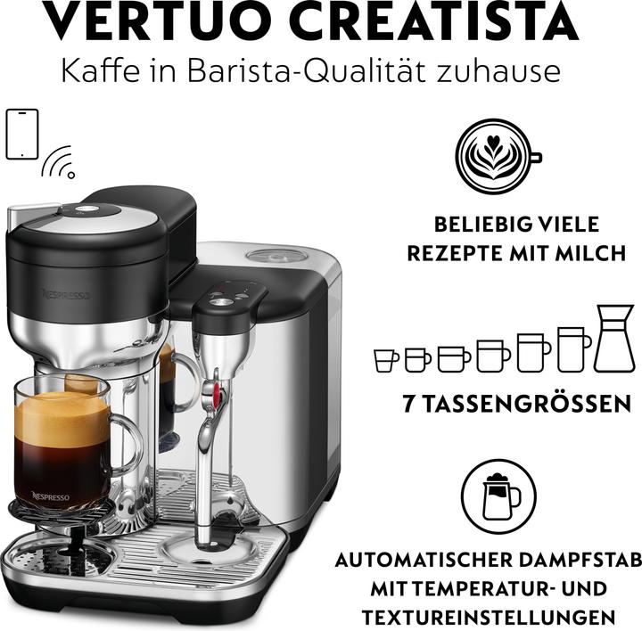 Immagine prodotto Sage Nespresso Vertuo Creatista (NESPRESSO Vertuo, Spina CH)