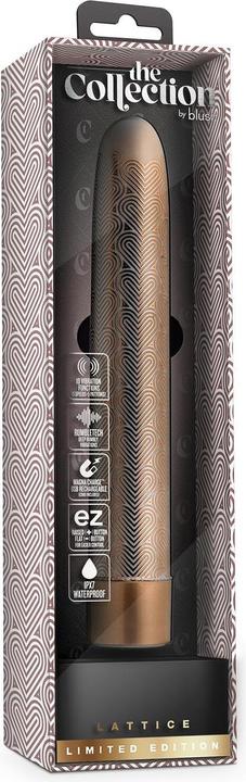 Produktbild Blush The Collection Lattice 7 Inch Slimline G-Spot Vibrator 10 RumbleTech Vibration Modes Magna Cha