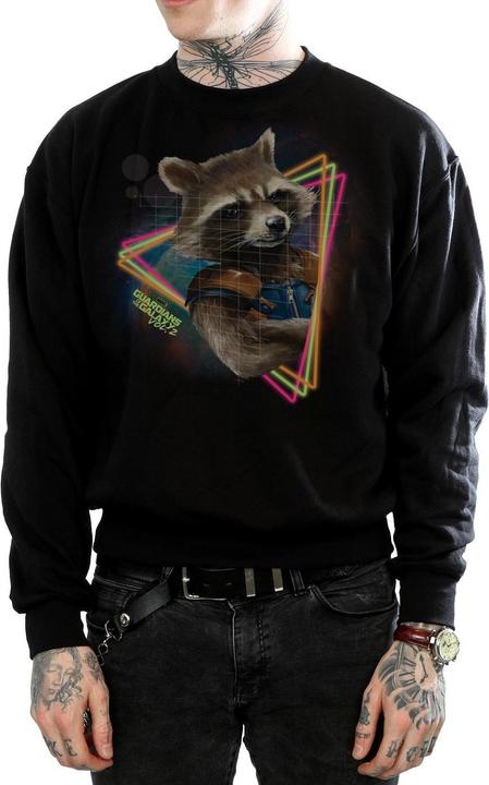 Produktbild Guardians Of The Galaxy Neon Rocket Sweatshirt (XXL)