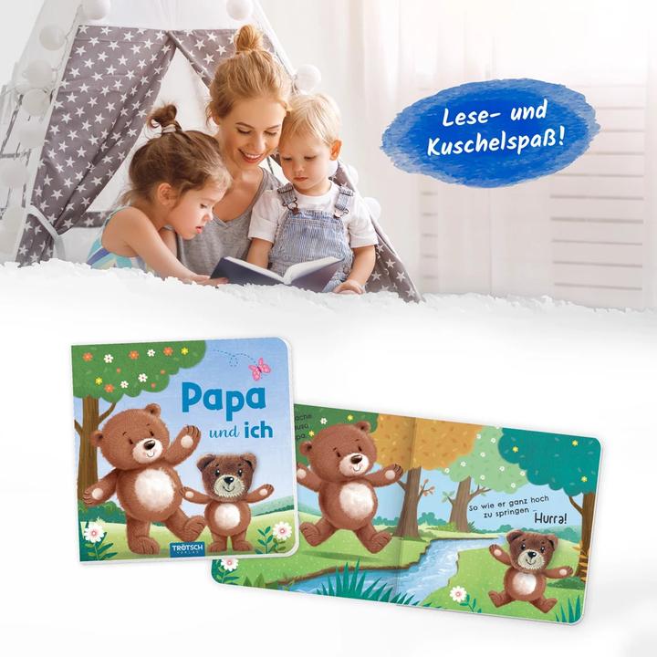 Actual product image Finger puppet book Papa and me
