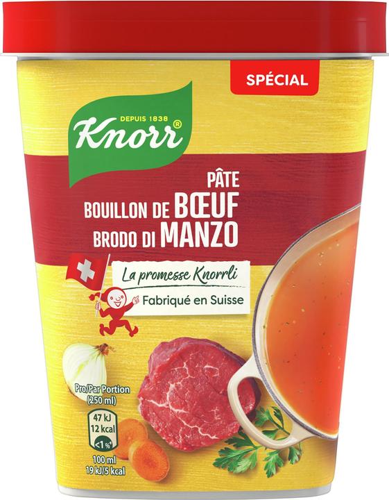 Produktbild Knorr Fleisch Suppe Spezial Paste, zum Würzen von Bouillons, Fleisch, Gemüse, Gratin, Pasta & Reis