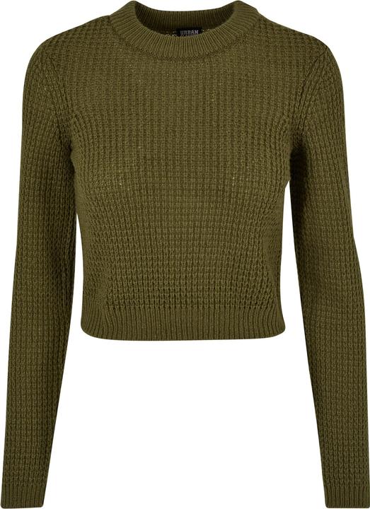 Urban Classics Ladies Short Waffle Sweater