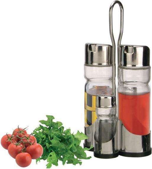 Eva- Kochen und Haushalt Set di ampolle in acciaio inox Sorrento da 4 pezzi