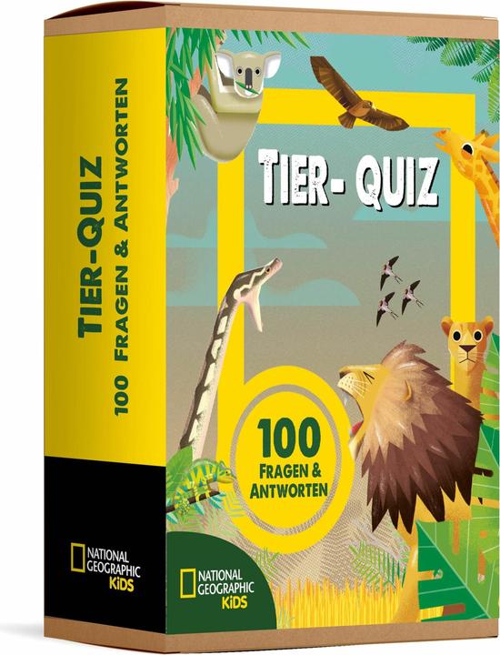 Immagine prodotto National Geographic Quiz sugli animali. 100 domande sugli animali per gli appassionati di quiz e gli amanti degli (Tedesco)
