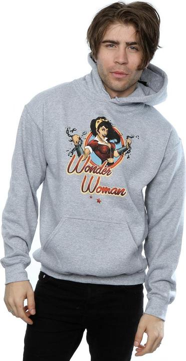 Actual product image Mens DC Bombshells Wonder Woman Badge Hoodie (M)