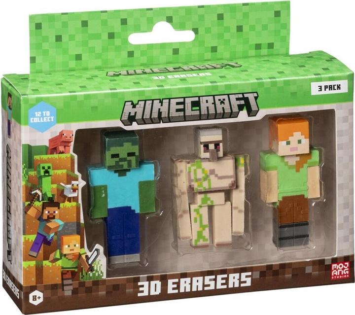 Produktbild HP Minecraft 3d Erasers - 3 Pack Ver.C