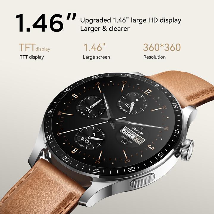 Produktbild Joyroom Classic Series JR-FC2 Pro Smart Watch (Answer/Make Call)-Moonlight Silver (227 mm)