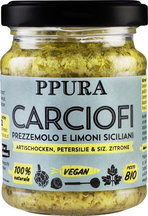Image du produit Ppura Pesto Artichauts Citrons de Sicile (120 g)